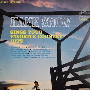 Hank Snow Sings Your Favorite Country Hits. LSP3317 RCA 1965